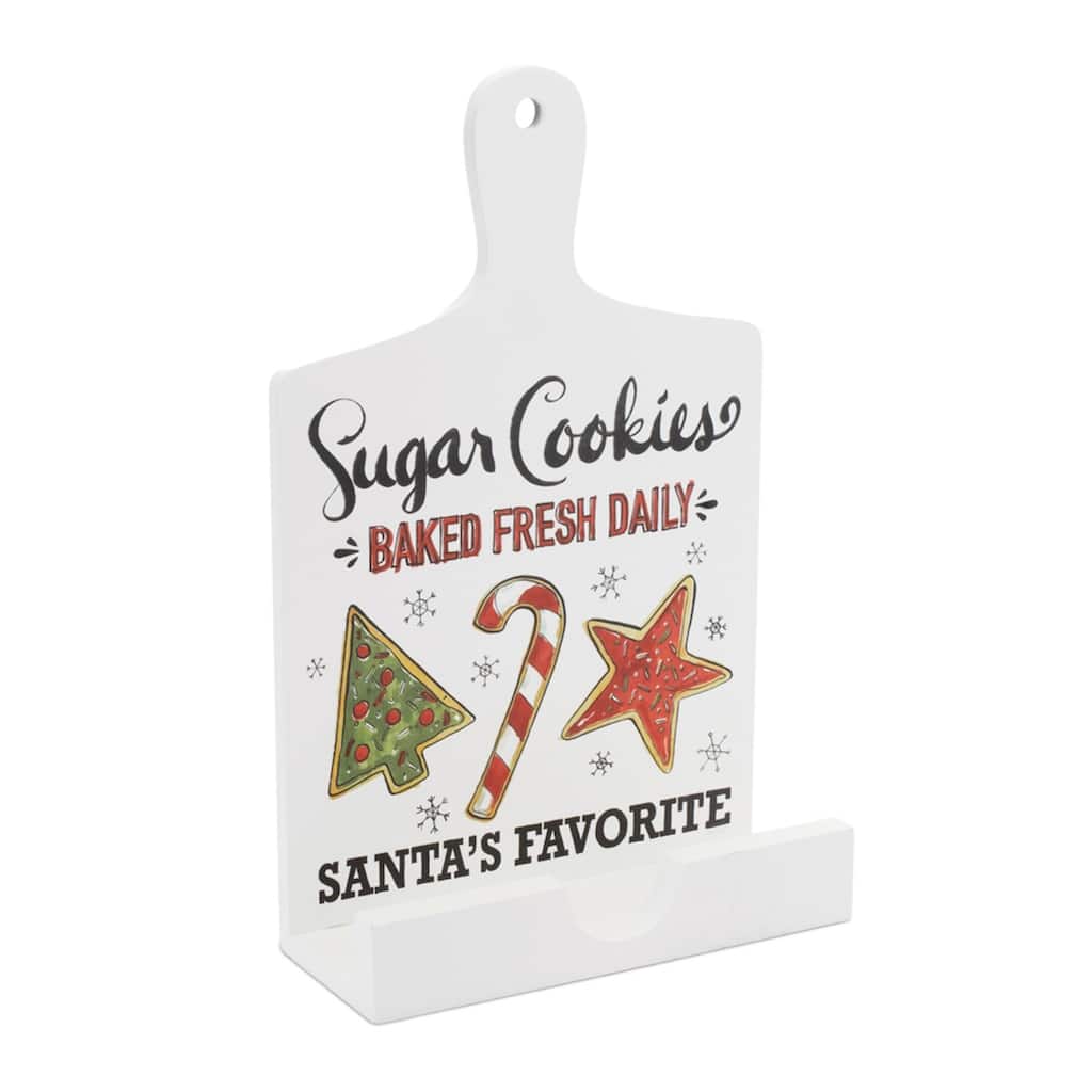 Santa's Favorite Christmas Cookbook Holder - 13.5"