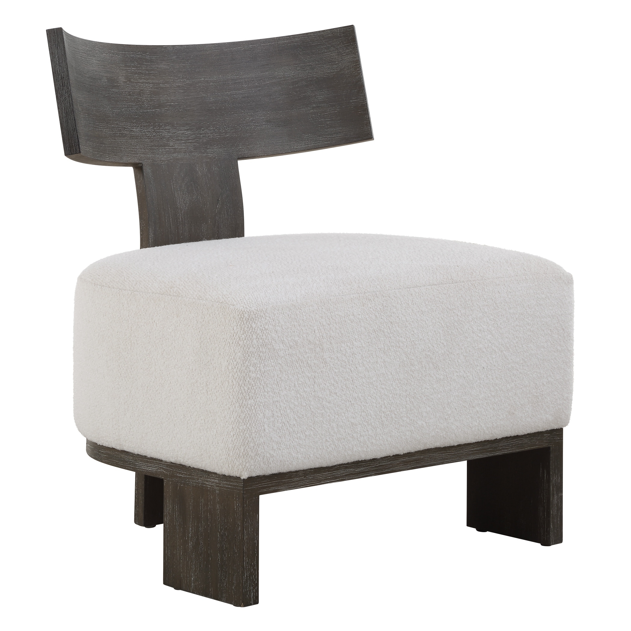 Uttermost Finlay Dark Walnut Accent Chair - 32.25" H x 27.5" W x 25.5" D