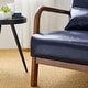 preview thumbnail 87 of 107, Glitzhome Set of 2 30.75"H Mid-Century Modern PU Leather Accent Armchairs with Rubberwood Frame - 25.75"L x 33.75"W x 30.75"H