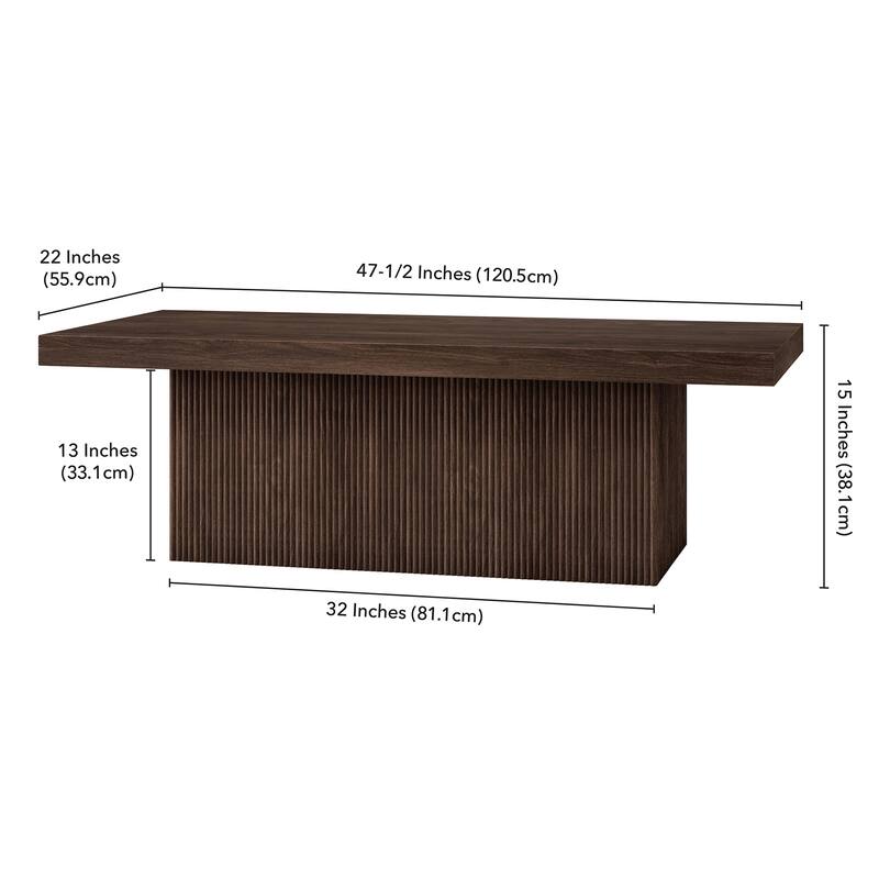 Torren 48" Wide Rectangular Coffee Table
