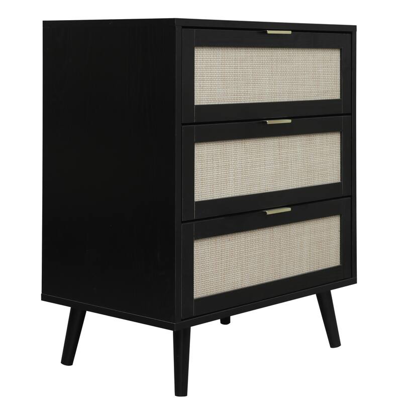3 Drawers Wood Pantry Organizer, Drawer Storage Cabinet Suitable for Bedroom, Living Room, Kitchen