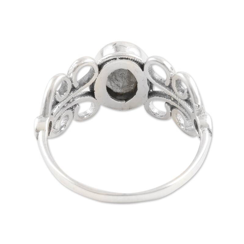 Novica Handmade Windy Transformation Labradorite Cocktail Ring