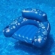 preview thumbnail 5 of 3, Inflatable Tropical Pool Lounge Chair - 58" - Blue