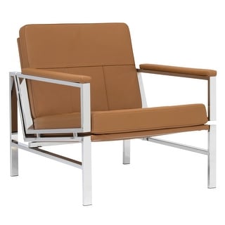Atlas Signature Genuine Leather Accent Chair