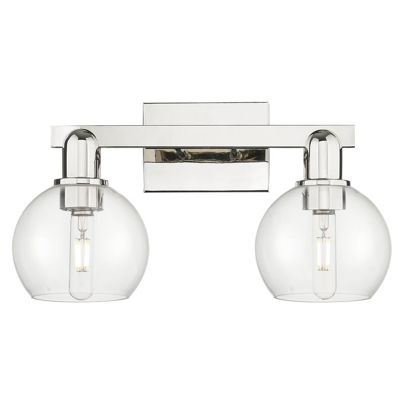 Innovations Lighting Endless Possibilities Arcadia - Athens - 2 Light 17" Bath Vanity Light - Clear/Polished Nickel