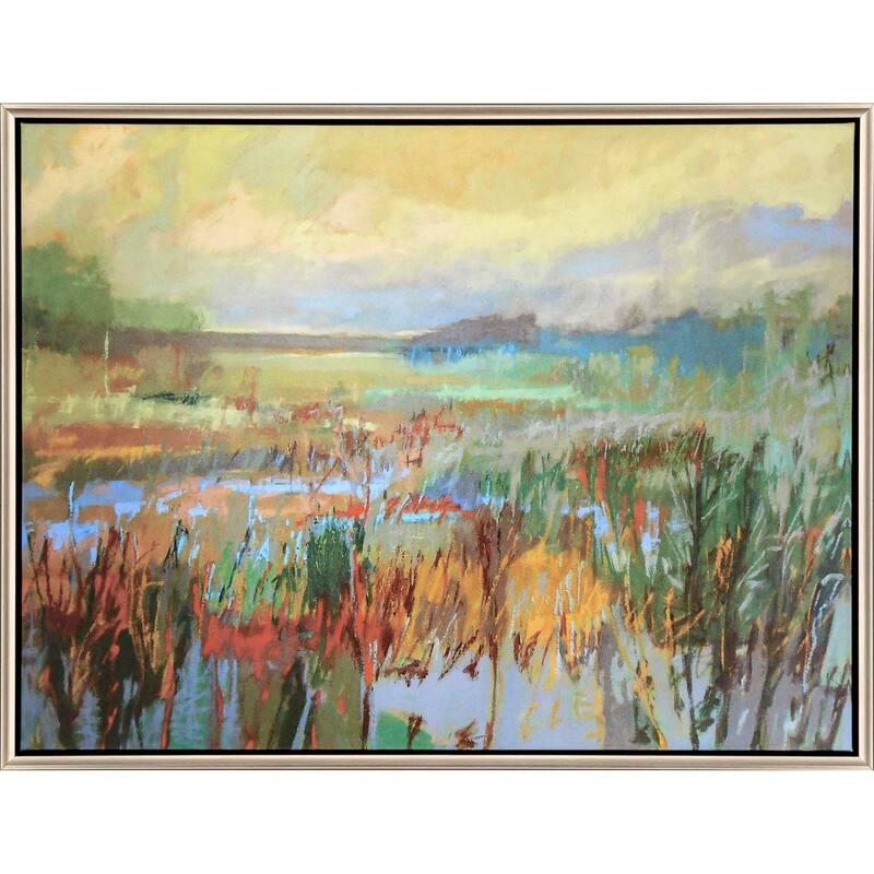 Marsh in May - Giclee on Canvas - 38 X 50 X 3 - Plastic - Silver