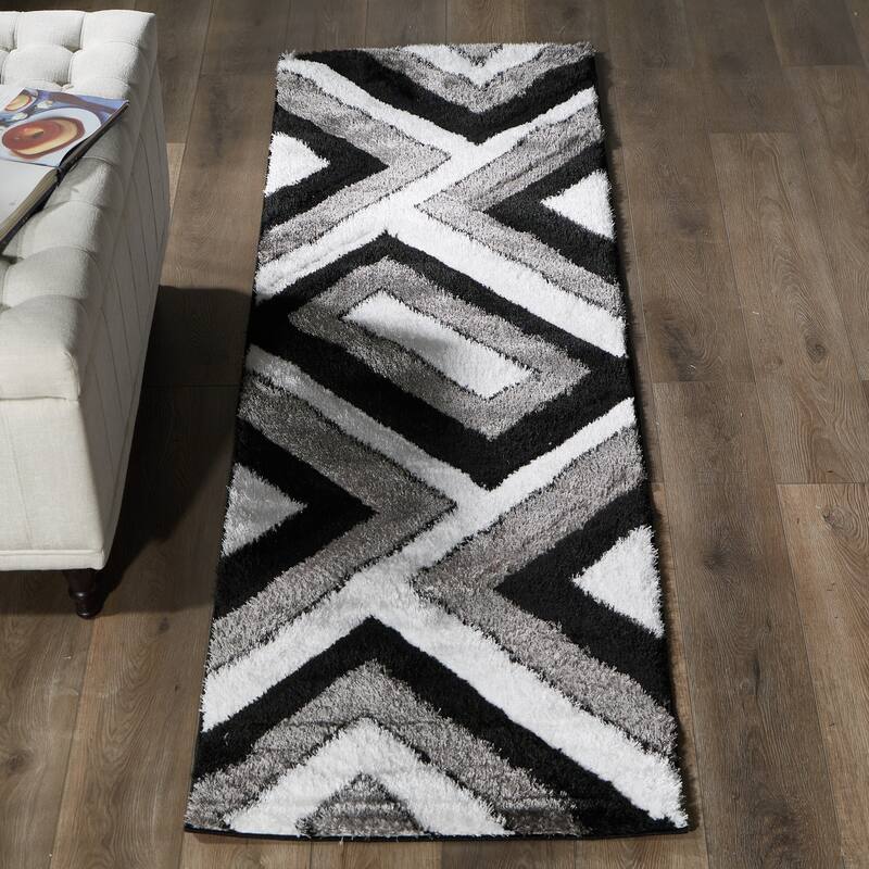 Santorini Collection Abstract Angle Area Rug