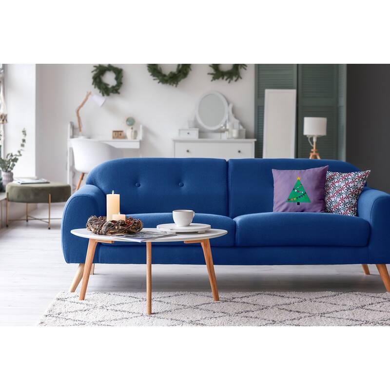 Pride Garland Tree Christmas Accent Pillow