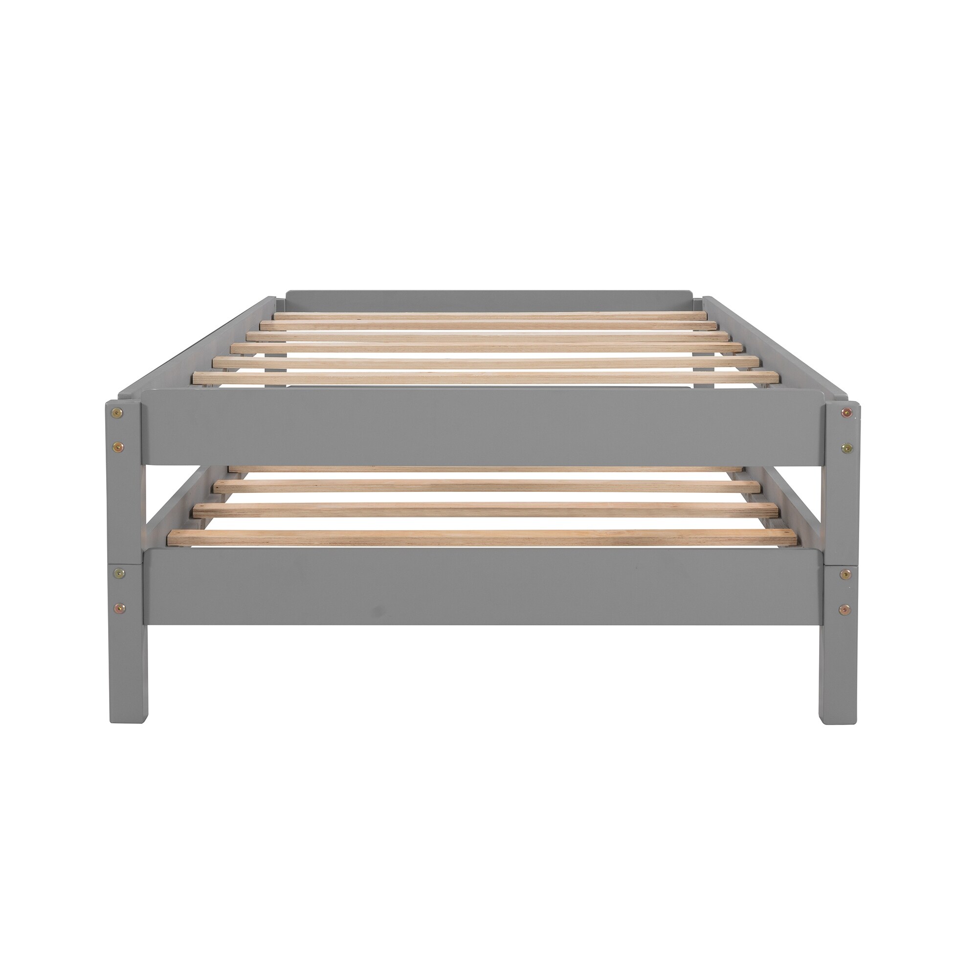 Stackable twin store platform bed