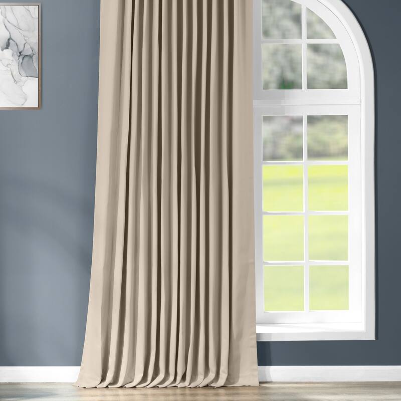 Exclusive Fabrics Extra Wide Room Darkening 84-inch Curtain (1 Panel)