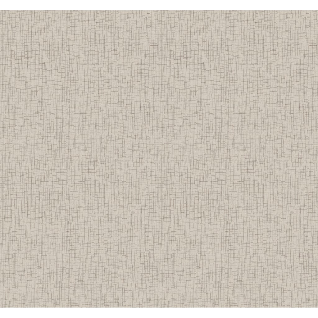 Warner Aden Taupe Linear Abstract Wallpaper