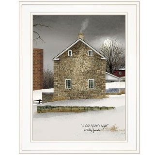 Cold Winters Night 1 White Framed Print Wall Art - Bed Bath & Beyond ...