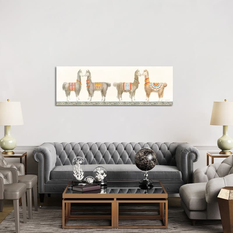 iCanvas "Festive Llama V" by Danhui Nai Canvas Print