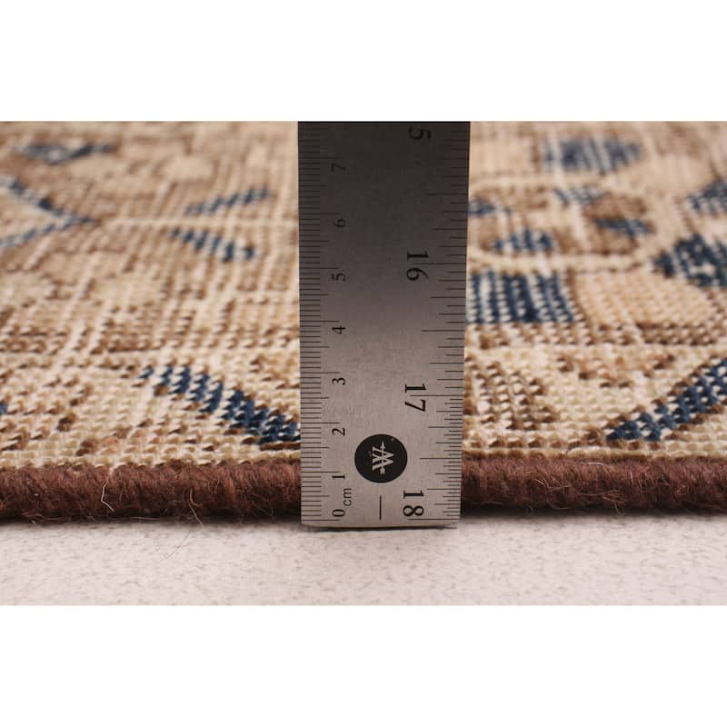 ECARPETGALLERY Hand-knotted Antalya Vintage Tan Wool Rug - 6'9 x 9'10