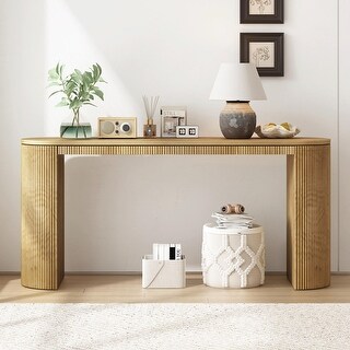 59'' Width Console Table with Curved Design and Unique