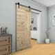 Barn Door With Solid Knotty Pine Paneled Wood and Hardware Kit(DIY) - 28X84 - Unfinished