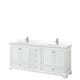 Option White, Chrome Trim, White Quartz Top