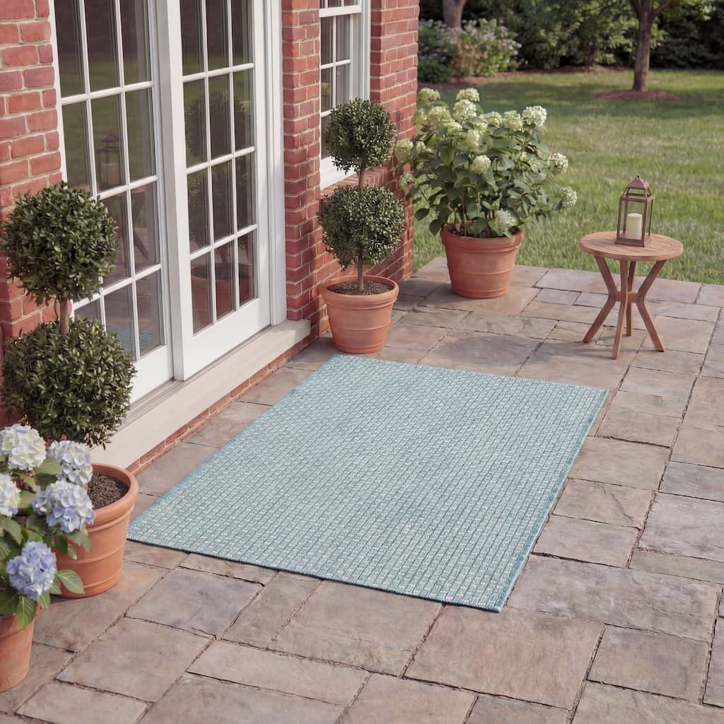 SAFAVIEH Courtyard Jonell Indoor/ Outdoor Patio Backyard Rug