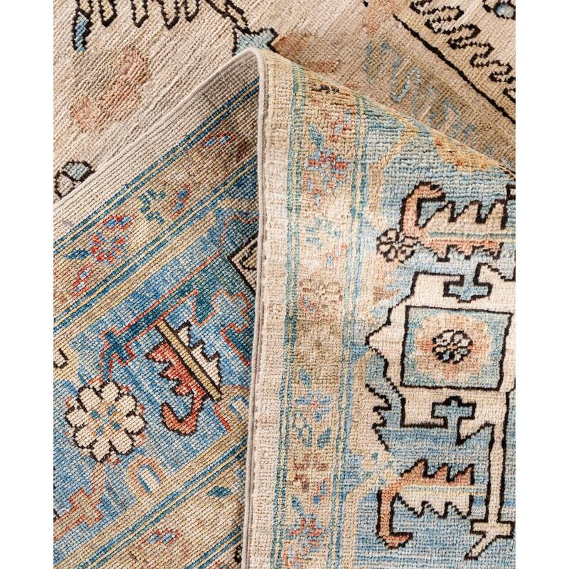 Serapi One-of-a-Kind Hand-Knotted Area Rug - Ivory - 9' 2" x 12' 2"