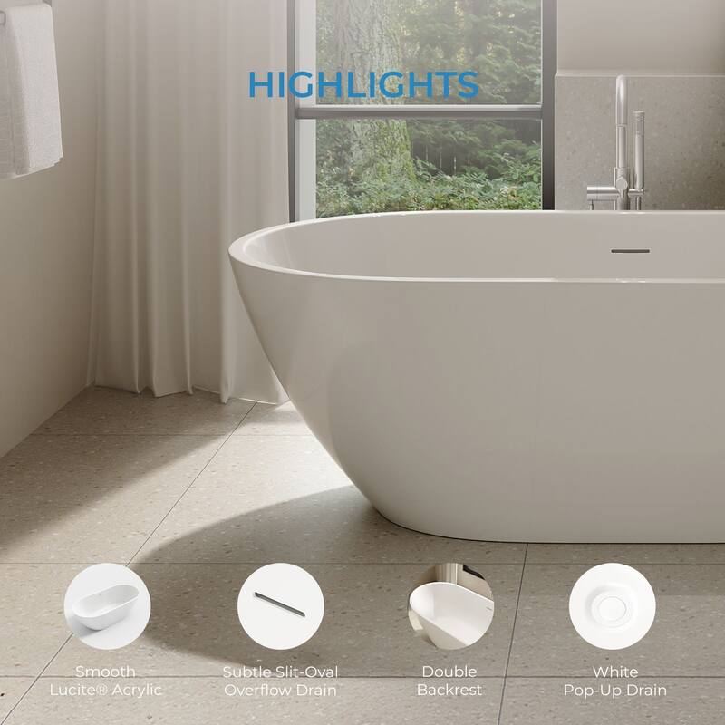 OVE Ayago Free Standing Bathtub Kit with extra Hardware