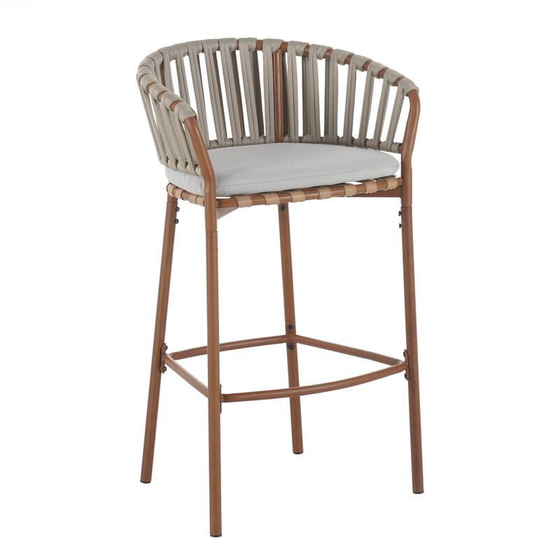 Outdoor Matal Rope Barstool