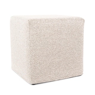 Allan Andrews No Tip Short Block Ottoman with Cover, Panama Collection