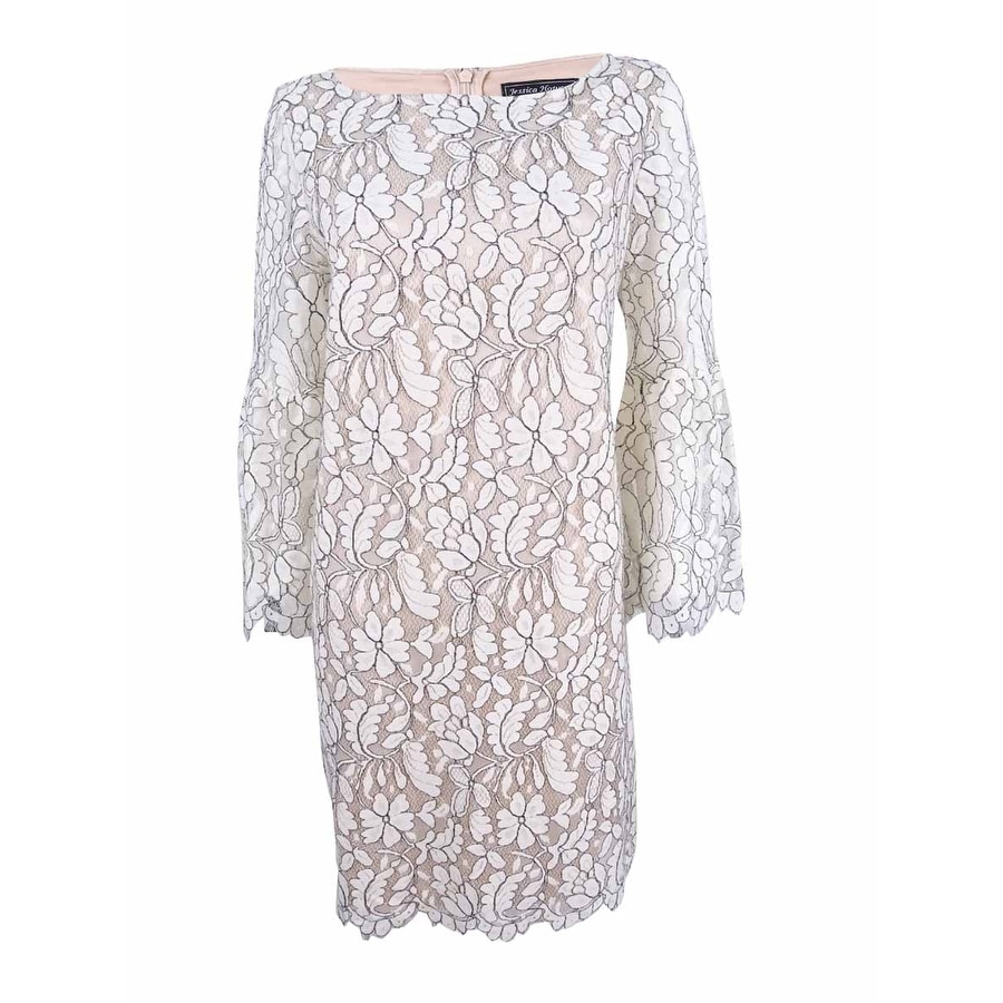 jessica howard lace bell sleeve dress