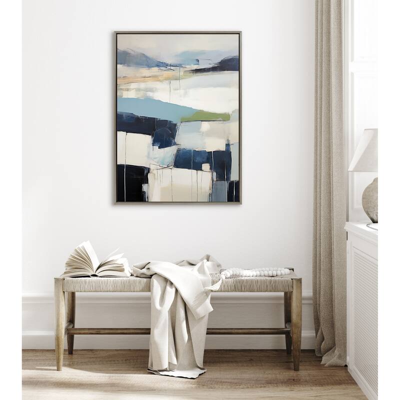 Kate and Laurel Sylvie Whispering Trees II Framed Canvas by Amy Lighthall