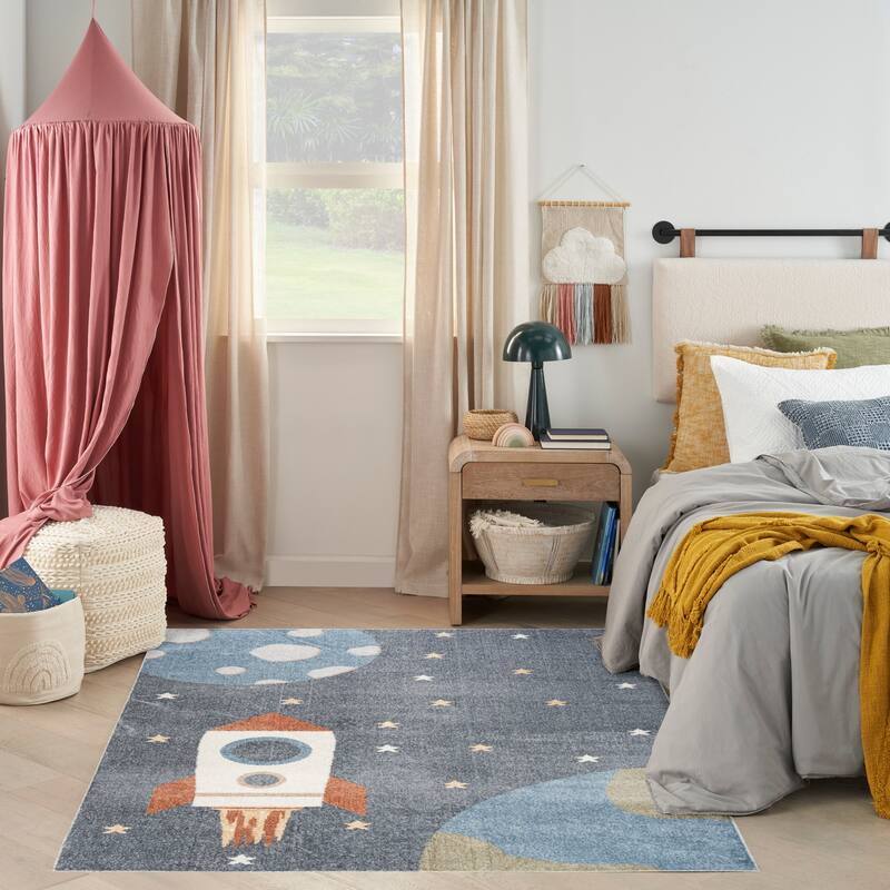 Nourison Astra Machine Washable Graphic Area Rug