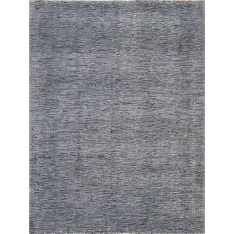 Contemporary Gabbeh Kashkoli Wool Area Rug Hand-knotted Office Carpet - 5'0" x 6'7"