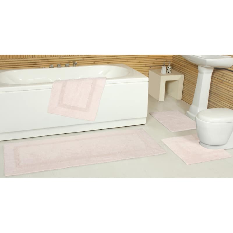 Fabstyles Basix Soft & Absorbent Reversible Cotton Bath Rug