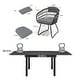 preview thumbnail 14 of 23, 7/11PC Outdoor Aluminum Expandable Patio Dining Sets Extension Table with Rattan Chair