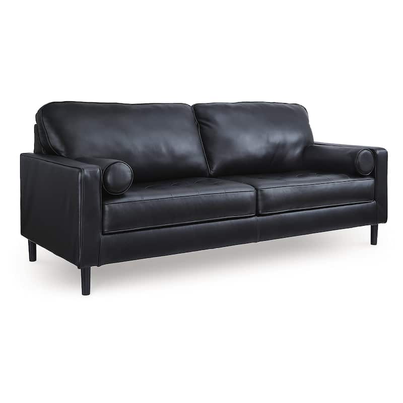 Signature Design by Ashley Bryceview Black Sofa - 87" W x 38" D x 39" H