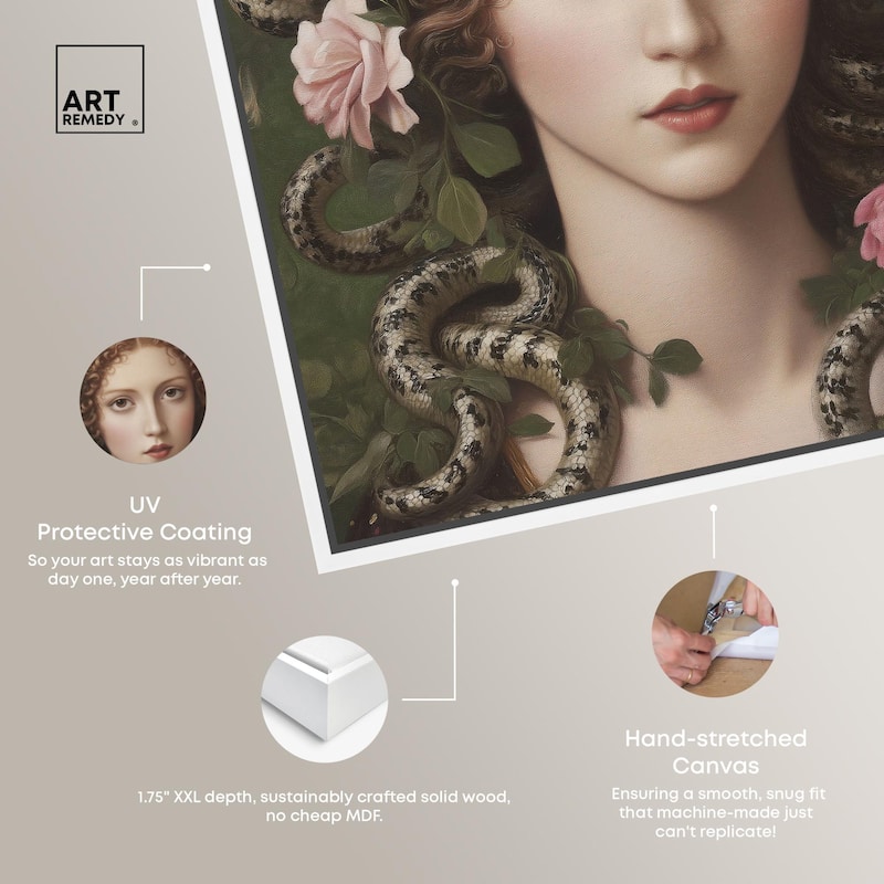 Medusa Canvas by Art Remedy