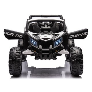 12V Ride On Car with Remote Control, UTV for Kids, Safety Harness, Music Player, LED Lights, Speed Switch