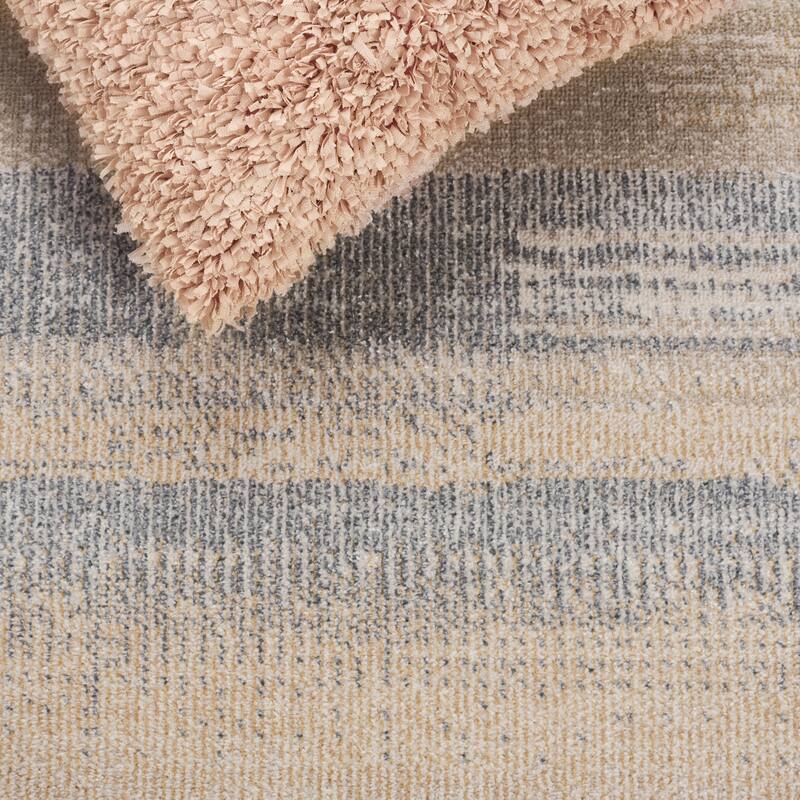 SAFAVIEH Blair Machine Washable Akkie Slip Resistant Contemporary Rug