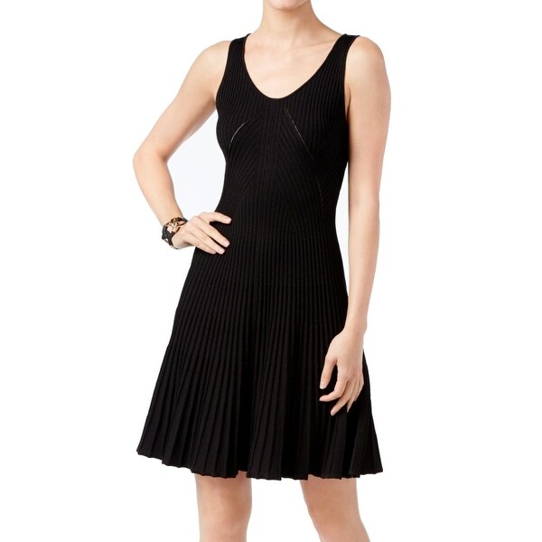women's a line black dress
