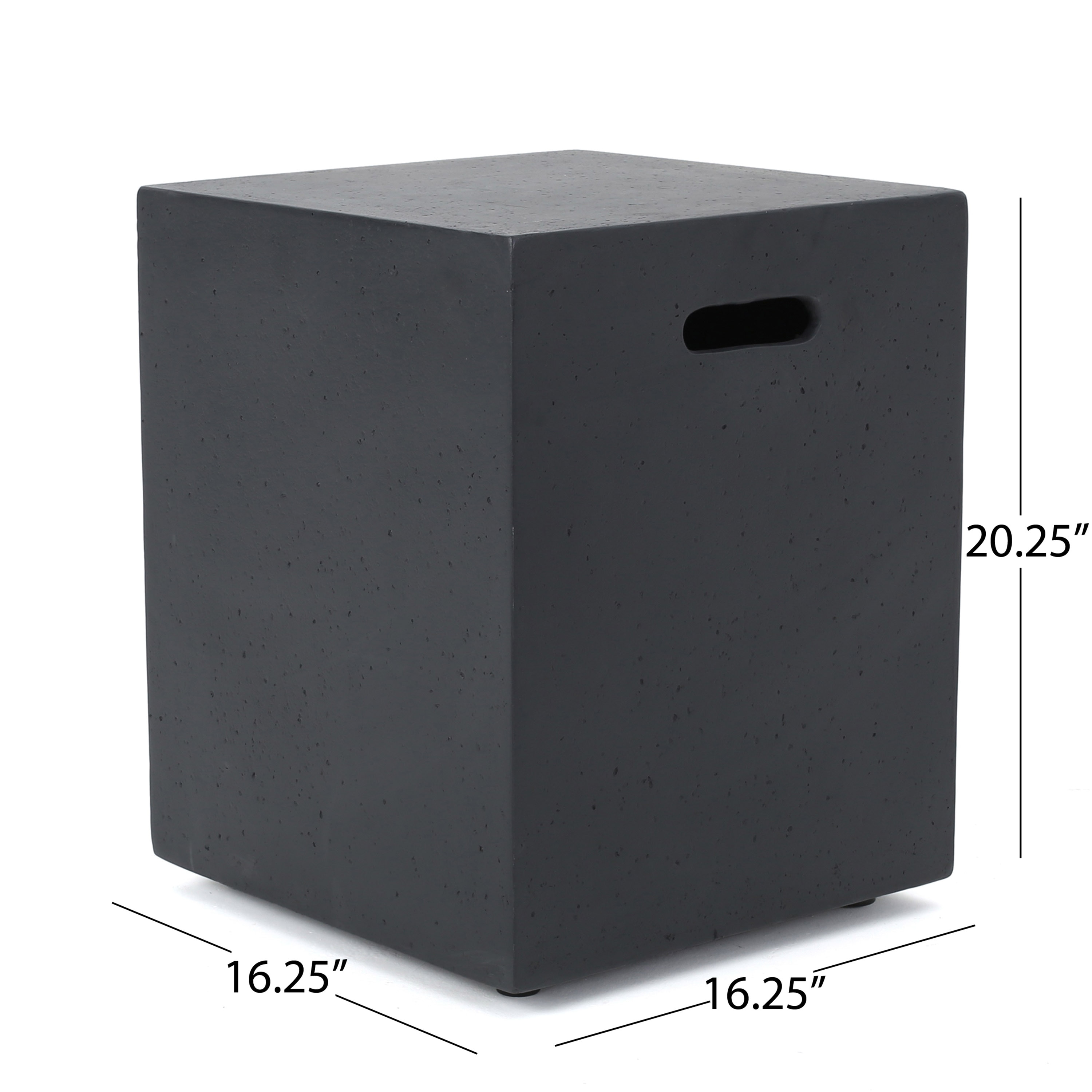 Santos 40-Inch Stone Outdoor Gas Fire Pit by Christopher Knight Home-image