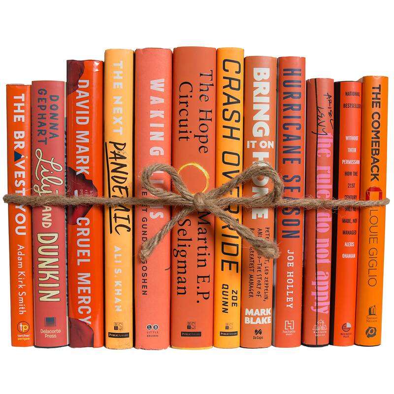 Books Orange Decorative Accessories: Citrus Dust Jacket ColorPak