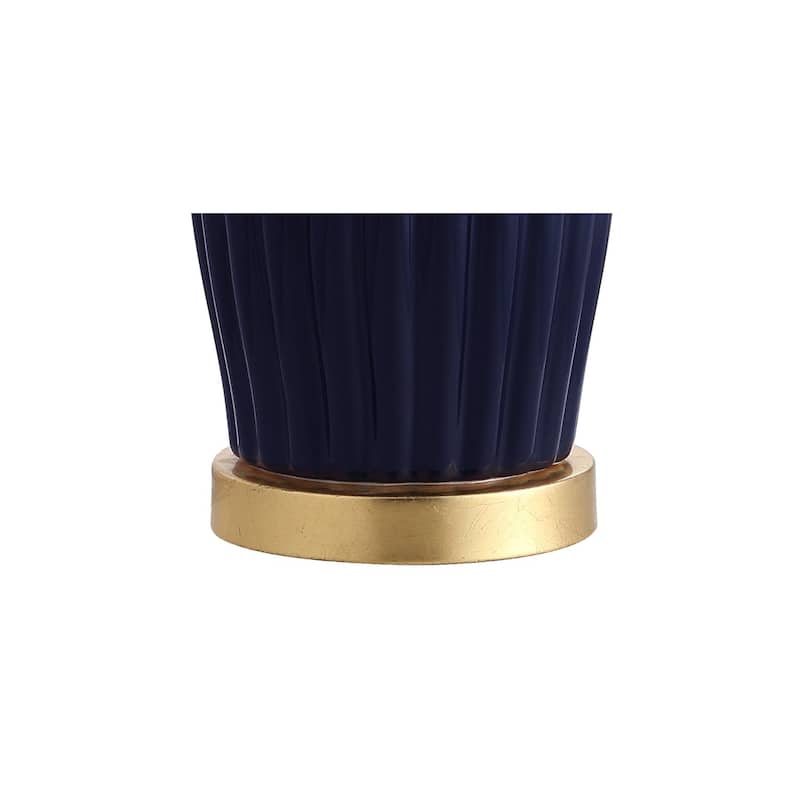 May 28.5" Ceramic LED Table Lamp, Navy by JONATHAN Y