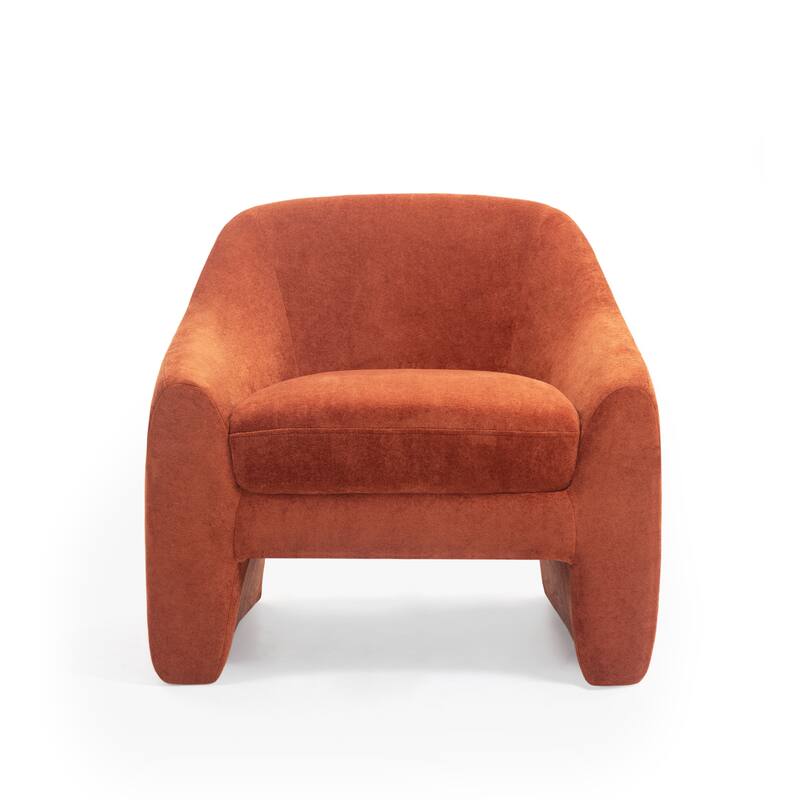 Nordic-style Upholstered Barrel Chair