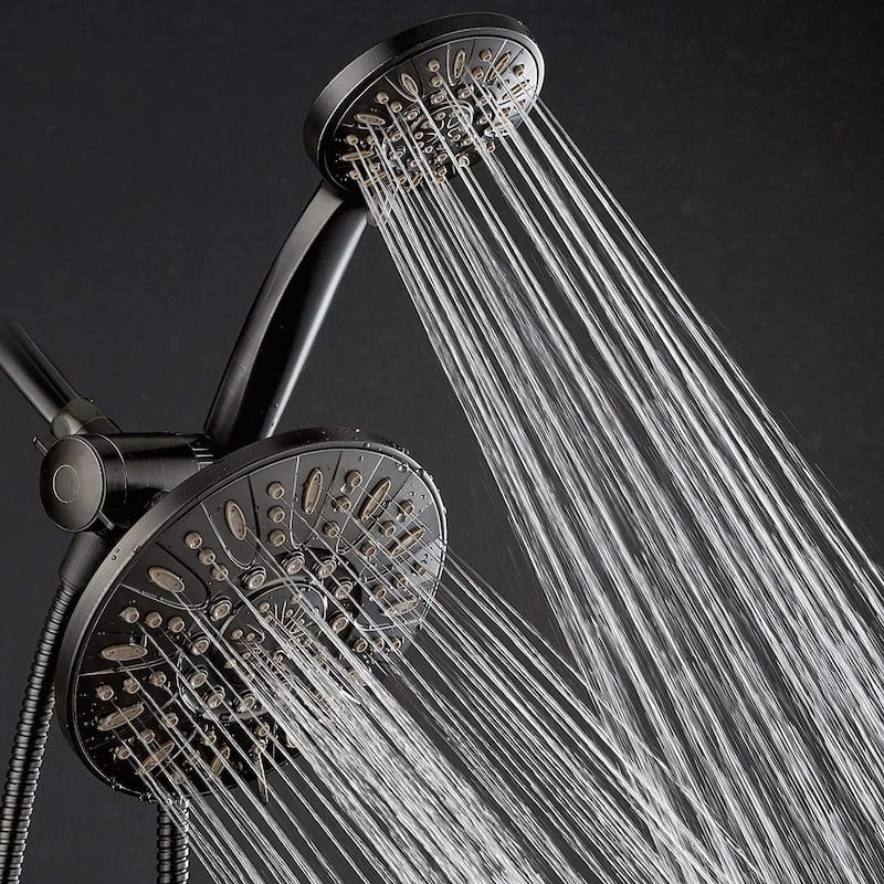 AquaDance Oil Rubbed Bronze 7-inch 3-Way Rainfall Shower head Combo