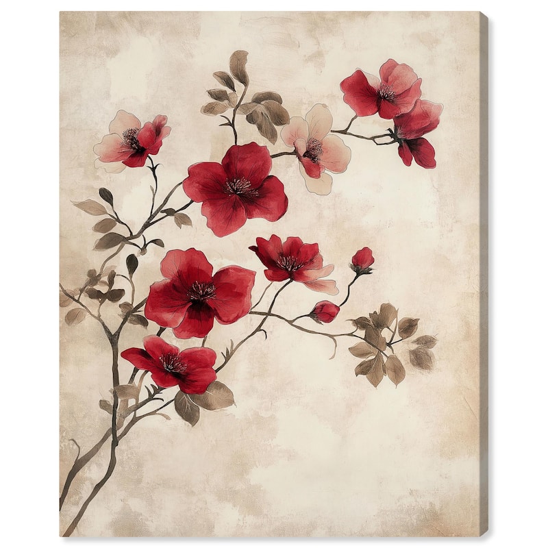 Cherry Bloom Canvas by Art Remedy, Gallery Wrapped - 36" x 45"