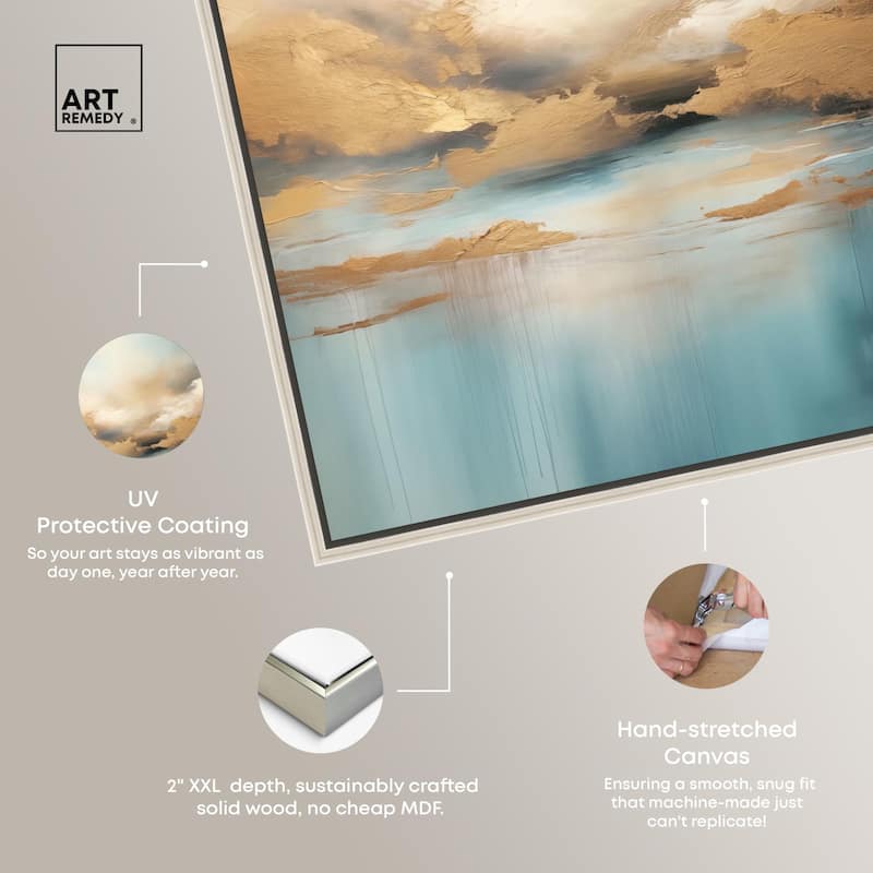 Cloudscape in Gold I Canvas by Art Remedy