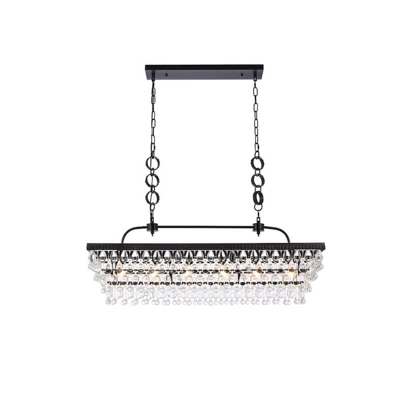 Nasir 40 inch Rectangle Pendant - Black