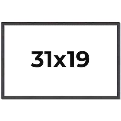 31x19 Frame Brown Solid Wood Picture Frame - Complete Modern Photo