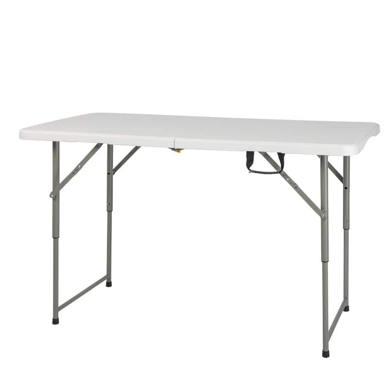 4 ft. Plastic Adjustable Height Folding Table