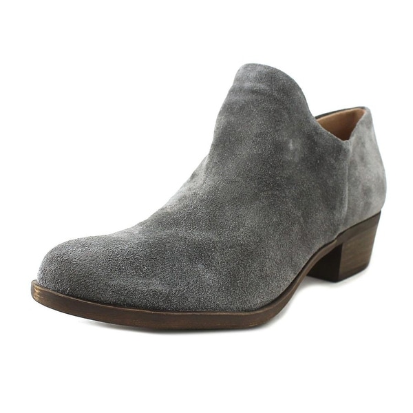 lucky brand grey suede booties