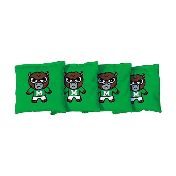 slide 2 of 3, Marshall Thundering Herd Tokyodachi Green Cornhole Bags All-Weather Resin Filled