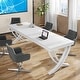 preview thumbnail 64 of 65, 6.5FT Conference Meeting Seminar Business Table Set for 8-12 Person (Set of 2)